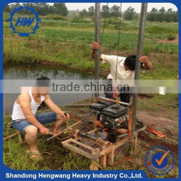 60-80m small portable mini hand operation water well drilling rig