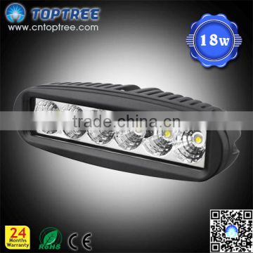 6inch 18w led work light auxiliary light bar for ATV UTV offroad motorcycle