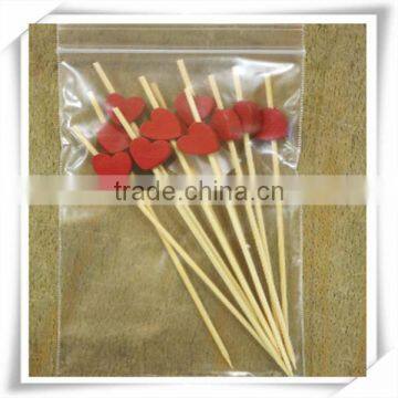 various sizes decorative disposable party picks heart