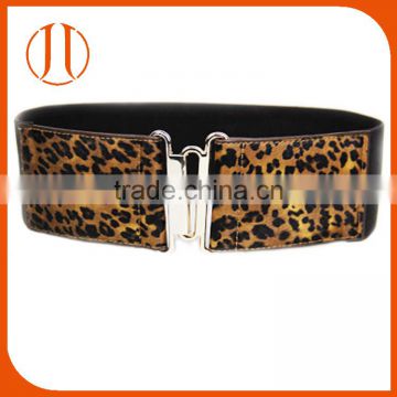 Stripe Women Leopard Print Elastic Belt