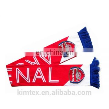 Promotioanal custom acrylic knit football scarf
