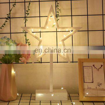 Battery Operated Lighted Star Decoration Star Shaped Lights Top Decoration Signs