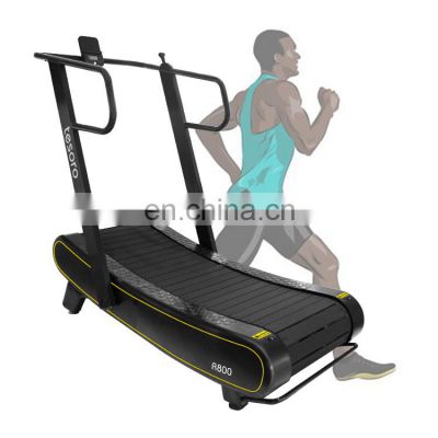 China woodway low price Curved treadmill & air runner low noise energy saving exercise equipment perfect for  functional trainer