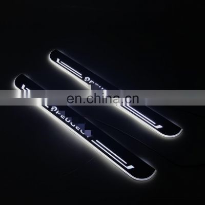 Led Door Sill Plate Strip Welcome Light Pathway Accessories for PEUGEOT dynamic sequential style