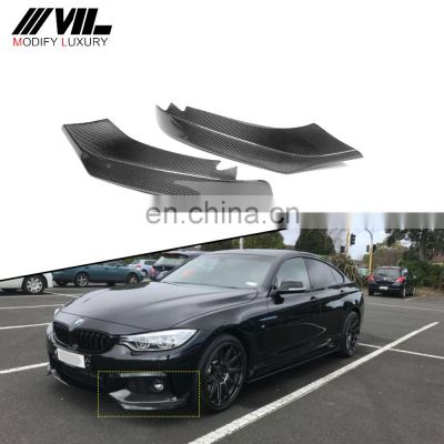 ML Style Carbon Fiber F32 Front Splitters for BMW F32