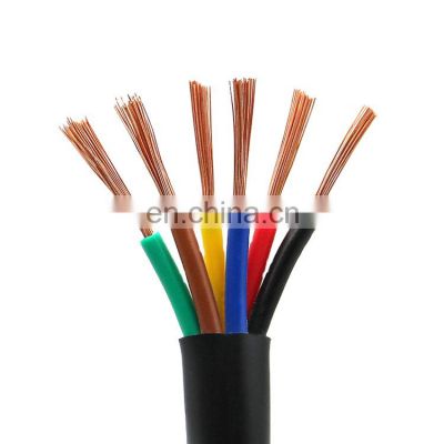 Multi-cores BV RVV 2x1.5  bare copper flexible cable