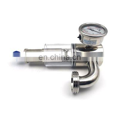 Safety Pressure Relief Valve Sanitary Stainless Steel Exhaust Air Release Valve