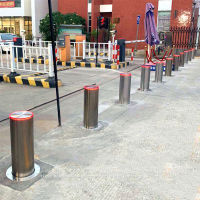 UPARK K12 M50 Steel Bollard with Control Box Parking Lot Access Residential-use Automatic Retractable Tested Bollards