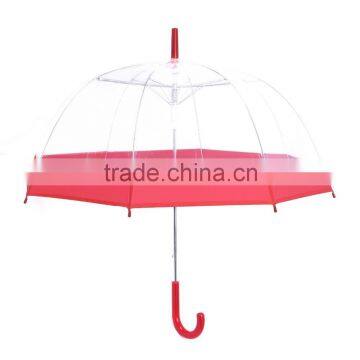 Wholesale cheap clear plastic transparent umbrella