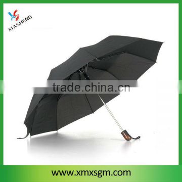 Auto Open and Close 3 Folds Umbrella with Rubber Handle