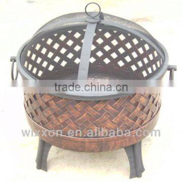 bronze crosswave fire pit