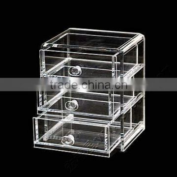 Acrylic 3 drawers storage box