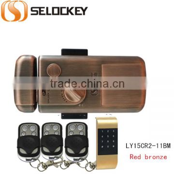 Higher-Tech, wireless lock for wooden door (LY15CR2-11BM)