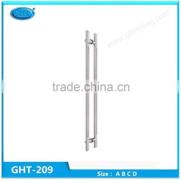 Stainless steel double side door pull handle with high quality for glass door