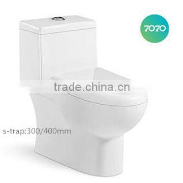 Chaozhou Cheap Siphonic One Piece s-trap sanitary ware factory T878