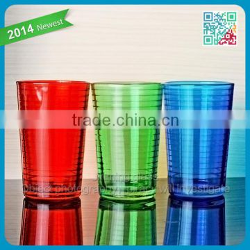 hot sale glass cup manufacturer colored vintage drinking glasses