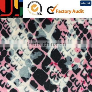 2015 Cheap and quality FDY printed four ways stretch fabric