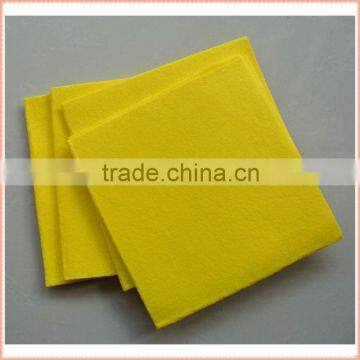 Nonwoven fabric yellow cleaning cloth (80%viscose, 20%polyester)