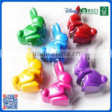 2016 new arrival 3d rabbit shaped fancy crayon for kids with high quailty
