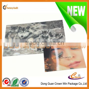 new design custom 3d card/custom 3d card made in china