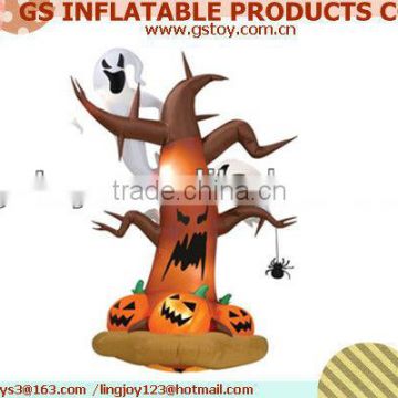 PVC pumpkin with ghost inflatable halloween decorations EN71 approved