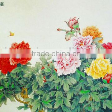 modern flower art oil paintine paper printed survice