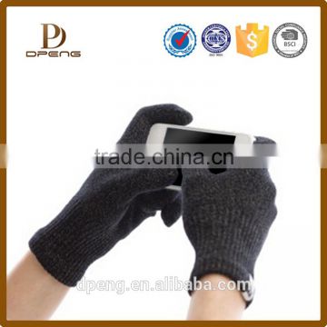 Promotional personalized acrylic cute touch screen winter gloves