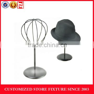 Light weight chrome plated metal hat display rack