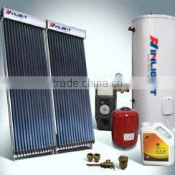 SRCC Approved heat pipe split pressurized solar water heating system