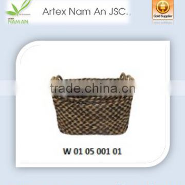 Artex Nam An Beautiful Water Hyacinth Baskets with handles / Storage Basket in Vietnam