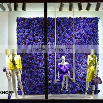 Artificial Flower Wall For Window Display Backdrop Decoration