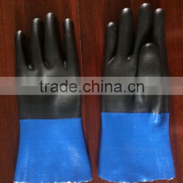 cut resistant 13 gauge HPPE/ glass liner double fully foam nitrile coated gloves Water/oil proof 30cm length USD2.35/pair 4543 5