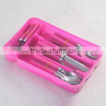 Stainless Steel Cutlery Set With Plastic Handle