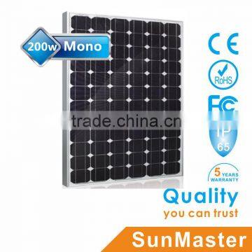 SunMaster 200w Mono Solar Panel SM200M