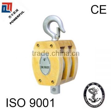 JIS TYPE DOUBLE WOODEN PULLEY WITH HOOK