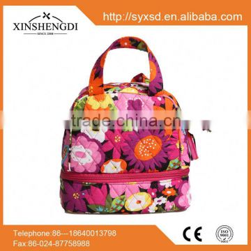 China supplier cotton beautiful quilted unique duffle bag in box cooler