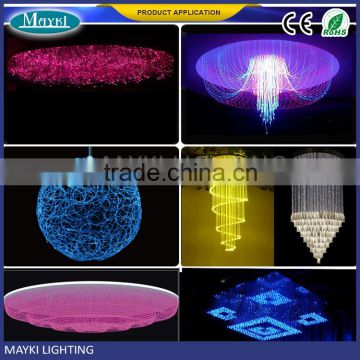 Multicoliured plastic fiber optic egyptian chandelier light crystal