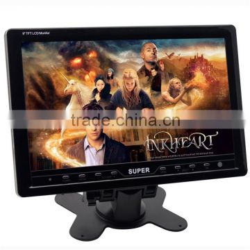 2016 best price 9 inch car monitor with stand alone, mini car monitor