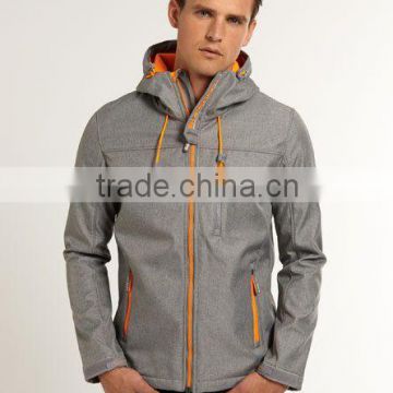 2016 soft shell jacket - Grey Soft shell Jacket With Hood For mens