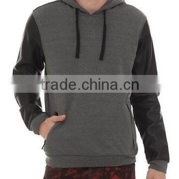 TopQuality Leather Sleeves Hoodies