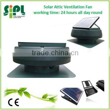 CE Certificated Solar Energy Powered Attic Air Ventilation Roof Fan with Solar Battery system