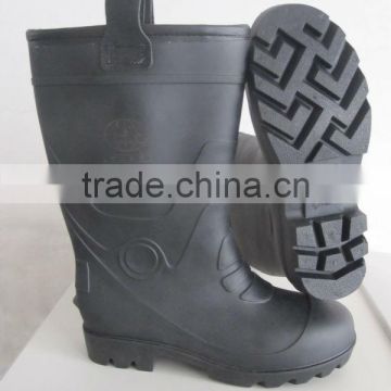 With the handle of cotton pvc boots