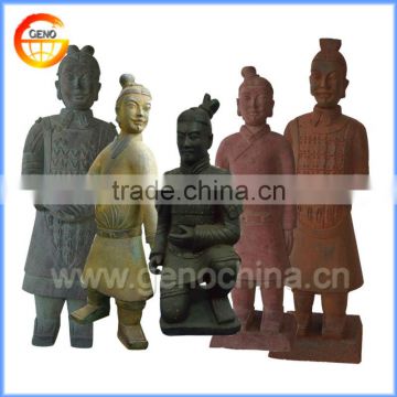 Standing Chinese Terracotta Warriors Souvenir for Garden Design