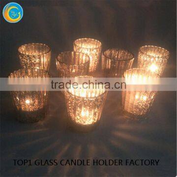 cheap mercury glass vases Metallic Red Mercury Glass Jar Candle Lantern