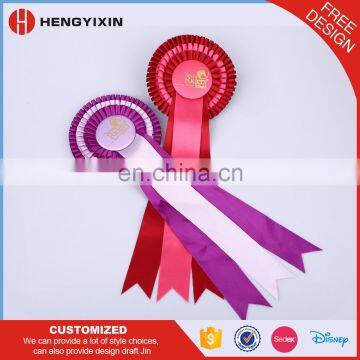 High quality Multiple layer award ribbon rosette for horse sport