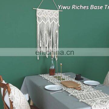 BOHO Wedding Home Decoration Bed Runner Fancy Hand Made Macrame Crochet Table Runner