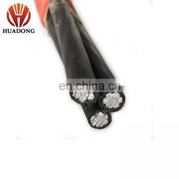 600v 3x50mm aluminum conductor XLPE overhead abc cable