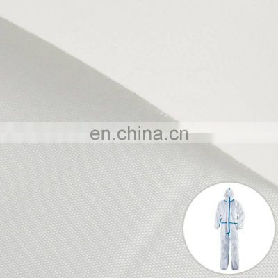 Waterproof White PE/TPU Film Laminated Nonwoven Fabric for disposable protective material