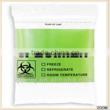 Plastic Laboratory Specimen Bag for Medical Waste