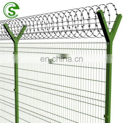 y shaped fence post/Steel fence/steel y posts used for airport fence